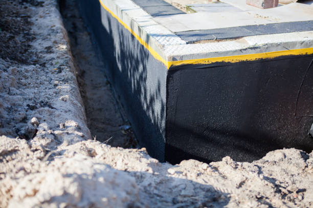 Residential Interior Drainage System installation at a Titusville, PA home by SJ Waterproofing Pros